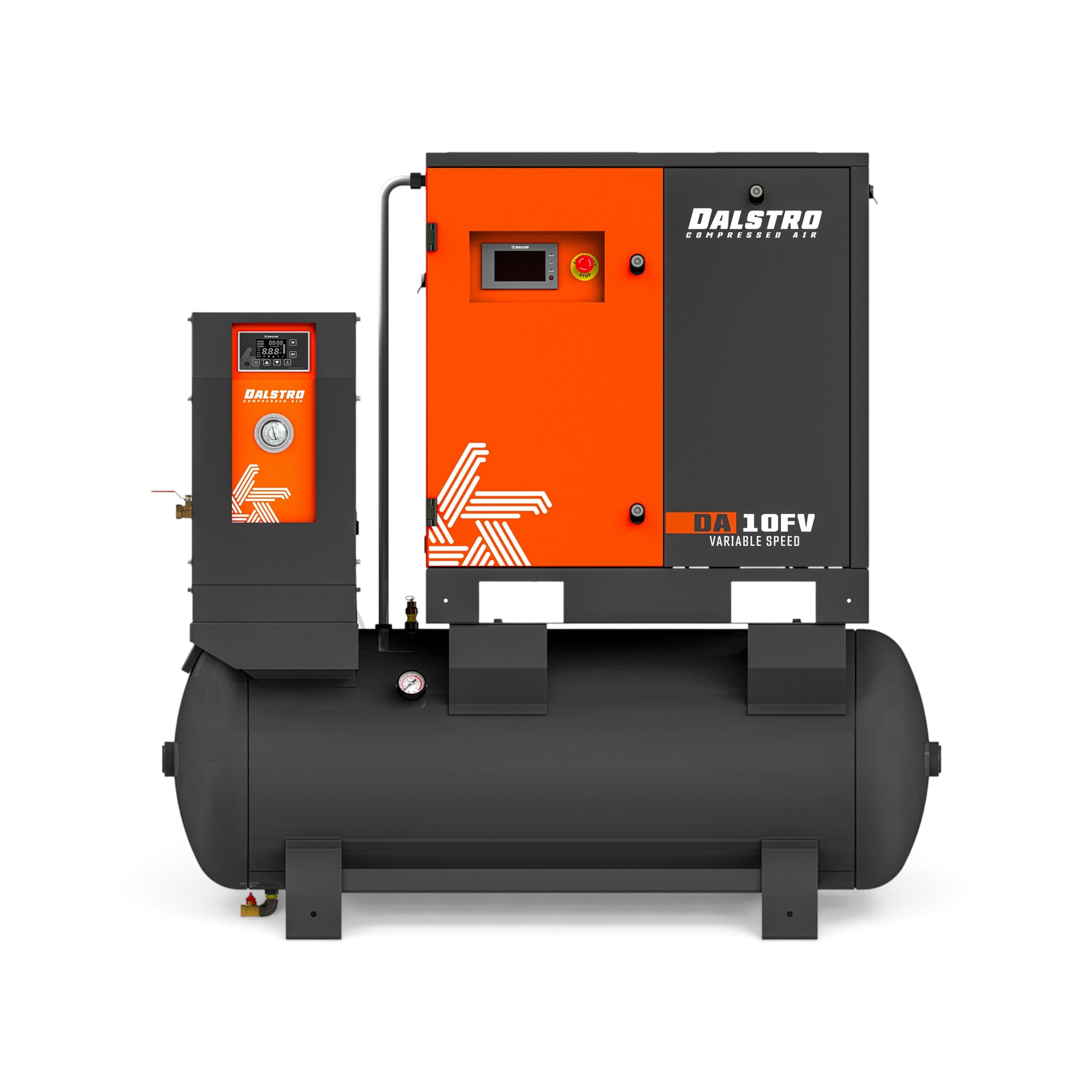 DA10FV Screw Compressor – 7.5kW – Variable Speed – Full Feature