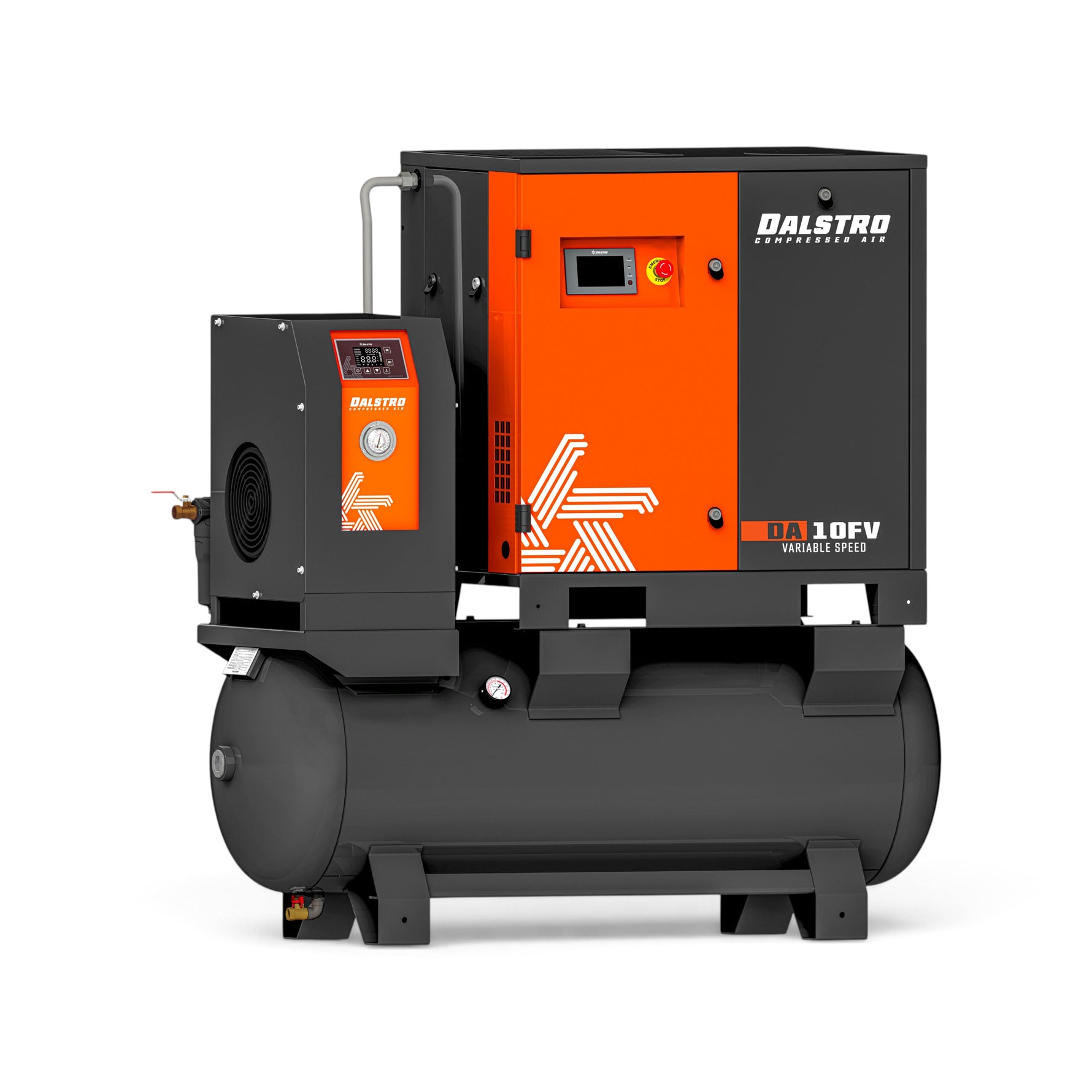 DA10FV Screw Compressor – 7.5kW – Variable Speed – Full Feature